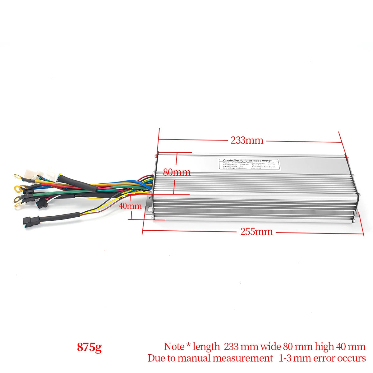 KT Brushless Controller 36V 48V Electric Bike 1000W 3000W Sine Wave Hall Sensor 50A 18 Mosfet E Scooter Controller Accessories
