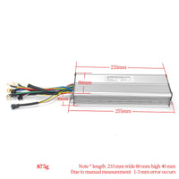 KT Brushless Controller 36V 48V Electric Bike 1000W 3000W Sine Wave Hall Sensor 50A 18 Mosfet E Scooter Controller Accessories