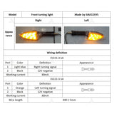 SIAECOSYS 12V Universal Motorcycle Turning Signal Lights LED Indicator for Scooter and Motorcycle Accessories