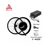 QSMOTOR 19*1.6inch Wheel Rim 3kw Electric Bike Spoke Hub Motor And Aabvoton SIA7230 Controller For Electric Bicycle