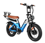 USA Stock 2000W30Ah Dual Motor ebike Electric Bike 100+ Mile,Dual Battery 20 inch Fat Tire Delivery Electric Bicycle  e-bike