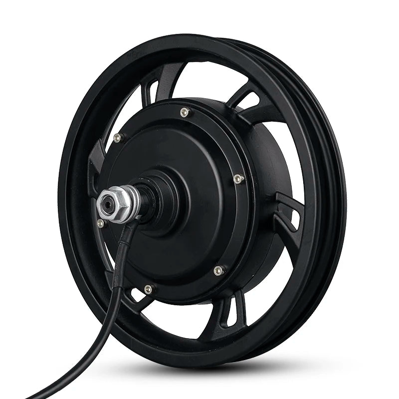 12-Inch Electric Scooter & Folding E-Bike Rear Hub Motor Wheel - 36V 350W / 48V 500W Brushless Motor (With / Without Tire)
