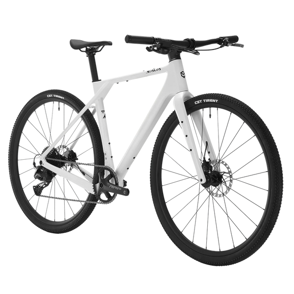 straight handlebar gravel bike SAVA 2025 New SF6 R21 Carbon Fiber Flat Handlebar Road Bike, Hydraulic