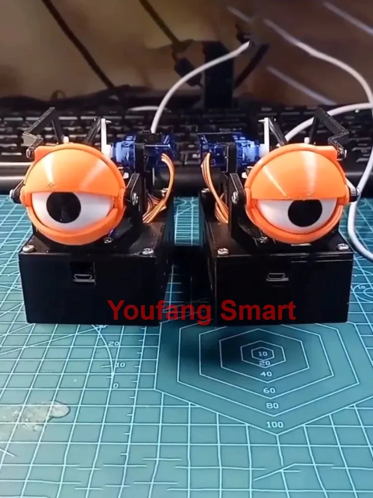 Web/APP Control SG90 Left and Right Robotic Bionic Eyes for Arduino Robot Kit With 3D Printer Robot ESP8266 Programmable Toys