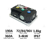 US Warehouse! Fardriver ND72360 Controller with heat sink 360A 3-4KW BLDC Programmable