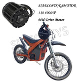 QSMOTOR QS138 90H 4000W 7500W 72V Mid Drive Motor IPM PMSM 100KPH for Electric Motorcycle ATV