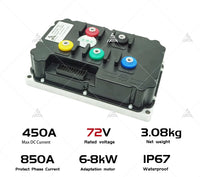 QSMOTOR 180 8000W 72V 90H Encoder Mid drive Motor Conversion Kit With Fardriver ND72850 Controller