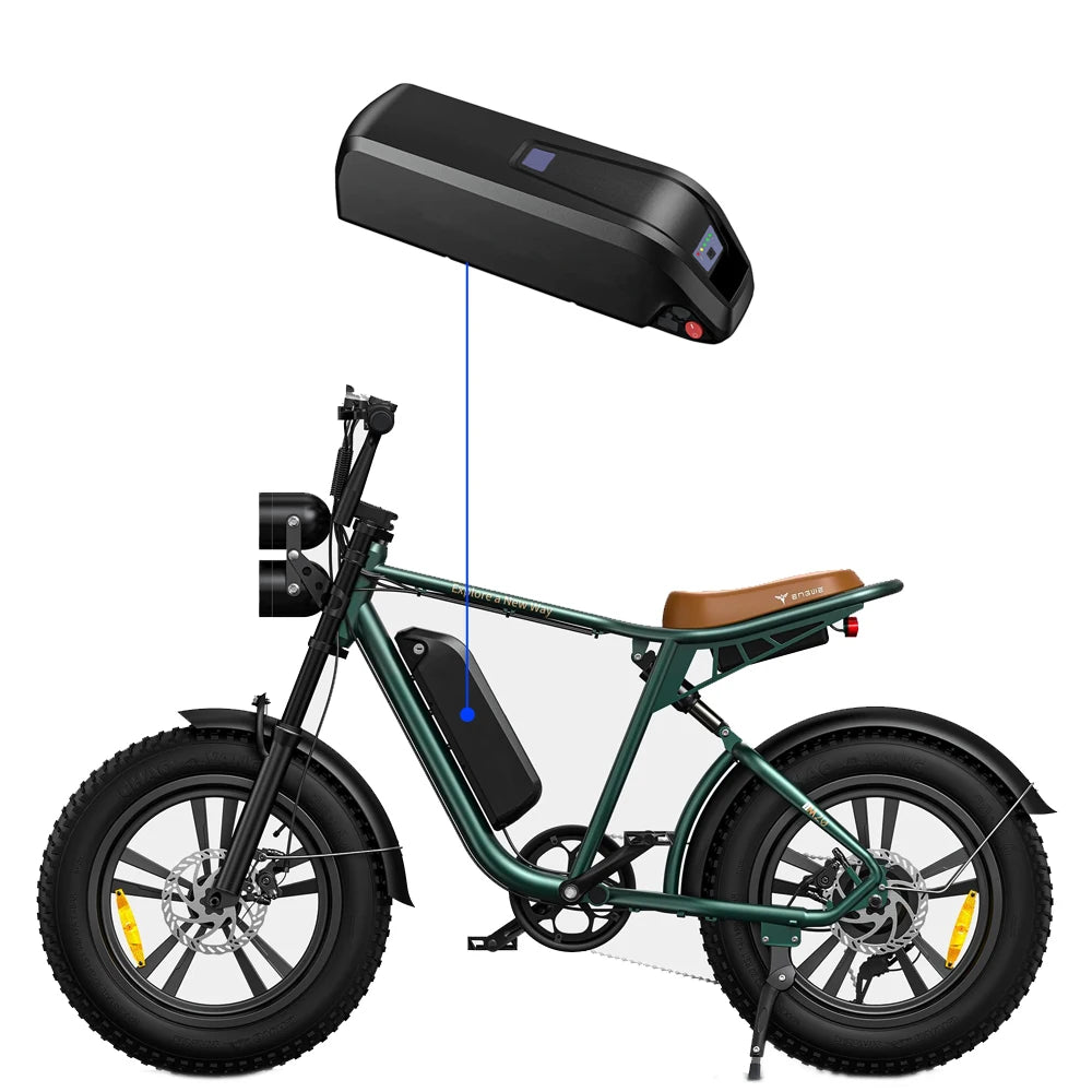 EMOKO C91 Upgraded Lithium-ion Battery Pack 48V 15Ah 17.5Ah 840Wh Removable Akku for 500W 750W ENGWE M20 Long Range E-bike