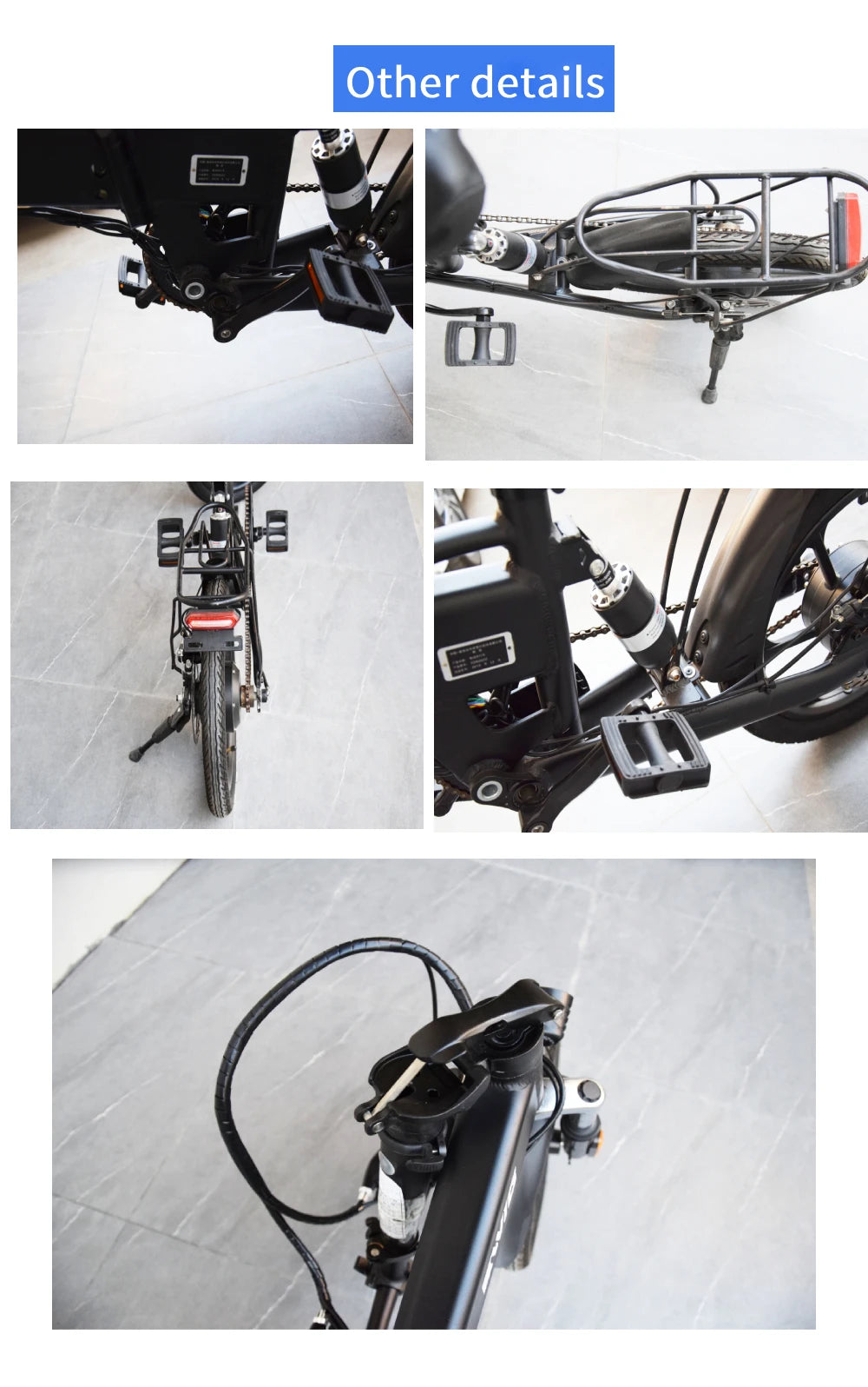 EWIG Electric Folding Bike Bicycle Electric Folding BikeFactory Wholesale 250W 5.2AH Aluminum Alloy Disc Brake Road Folding Ebike for Adult