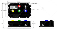 Far driver Motorcycle Controller ND84530/ND96530 530A current for 6000W BLDC high power motor