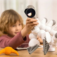 Clicbot Intelligent Robot Modular Splicing Kid Puzzle Toys Model Ai Program Desktop Electronic Pet Robot Accompany Xmas Gift Toy