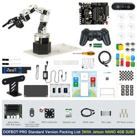 DOFBOT PRO 6DOF Robotic Arm ROS Python Programming Learning Kit with 3D Deep Point Cloud Recognition Gripping for Jetson Orin