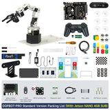 DOFBOT PRO 6DOF Robotic Arm ROS Python Programming Learning Kit with 3D Deep Point Cloud Recognition Gripping for Jetson Orin