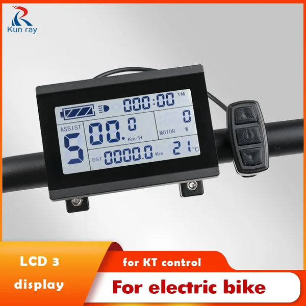 KT Display for Controller Electric Bike Drive Speed Controller E-bike Motor LCD3 Display Scooter Accessories