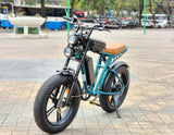 Engwe M20 26AH 750W Electric Motorcycle: 20-Inch Fat Tire eBike with Dual Suspension  Long Range E-bike