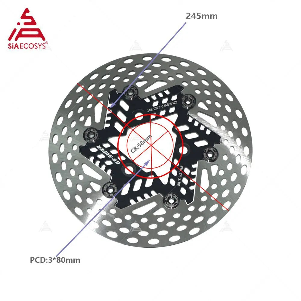 SiAECOSYS Front Disc Brake Plate For Electric Motorcycle