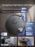 X40 Ultra Robotic Vacuum with Removable & Liftable Mop, 12,000Pa Suction, Side Brush Extensive Cleaning, 158°F Mop & Wash