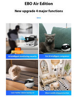 Enabot Ebo Air Ebo Se Intelligent Robot Remote Monitoring Robot Wireless Camera Pet Companion Robot Realtime Control Home Camera