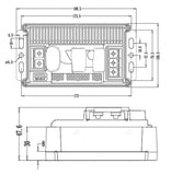 VOTOL Controller EM50-6P 72V 170A LIN Programmable Controller for 2000W E-scooter Motor