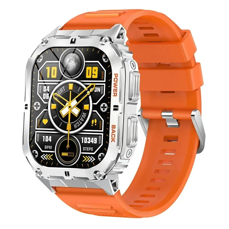 Gaines Smart Watch K61 Pro Men Bluetooth Call 1.96inch AMOLED Screen Compass AI Voice Health Monitor Sport Fitness Tracker Smart
