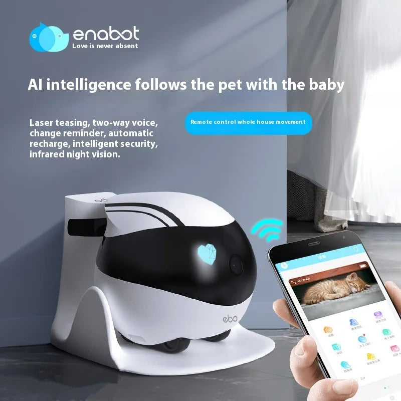 Enabot Ebo Air Ebo Se Intelligent Robot Remote Monitoring Robot Wireless Camera Pet Companion Robot Realtime Control Home Camera