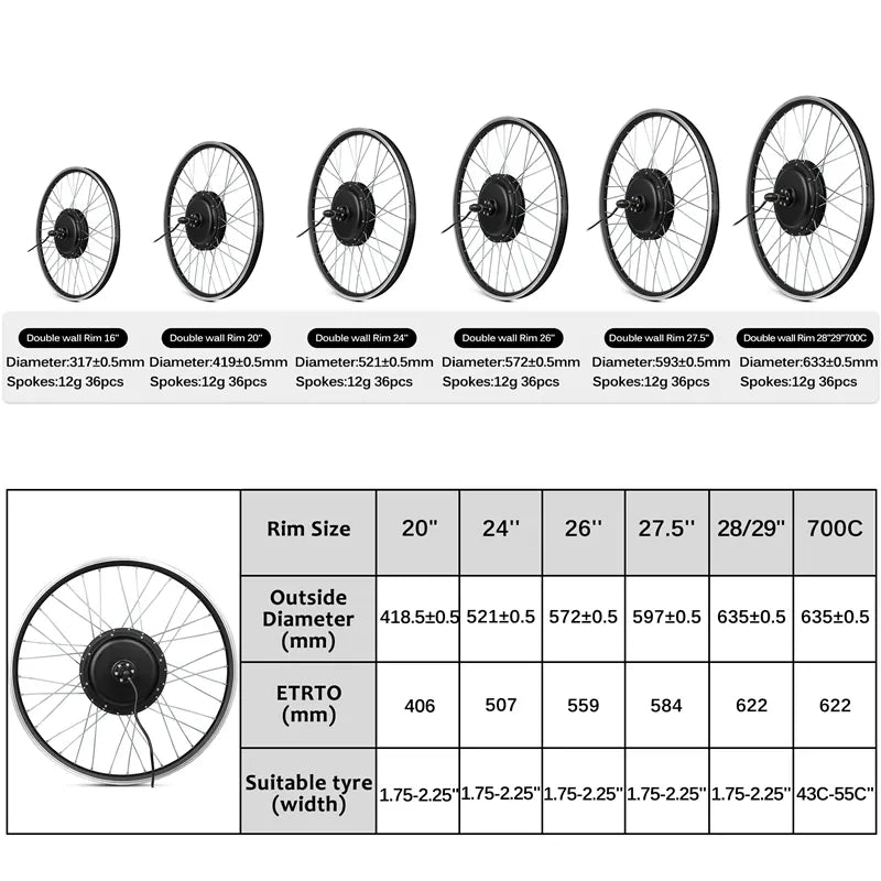 MXUS V3 72V 3000W Brushless Non-Gear Hub Motor Electric Bicycle Rear Wheel Motor Ebike Conversion Kit Mountain Dirt Bike Motor