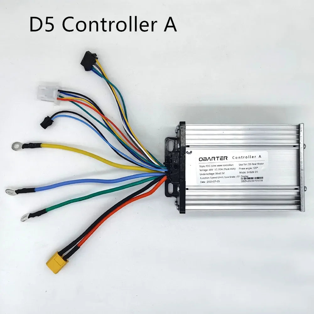 Obarter D5 Electric Scooter 48V FOC Sine Wave Dual Controllers (A & B) & LCD Display Throttle Kit