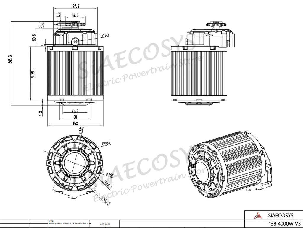 US Warehouse! QSMOTOR QS138 90H V3 with 1:2.35 gear box 4000w Mid drive motor