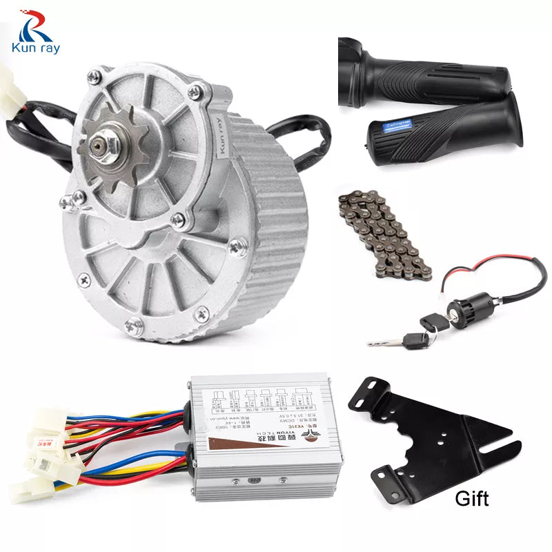 Kunray 250W 450W E-bike Conversion Kit For 24V 36V Electric Brushed DC Decelerating Motor Throttle Controller Bicycle MY1018