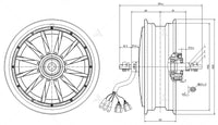 Sales Clearance！QS Motor 12*3.5inch 5000W V4 48V 100kph 72V 150kph Hub Motor for Electric Motorcycle