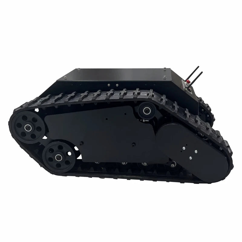 100Kg Large Load RC Tank TS5.0 Metal Chassis Rubber Tracks Overweight 90KG Obstacle Surmounting Tank For ROS STM32 Develop Robot