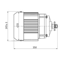 UNITEMOTOR Permanent Magnet DC Gear Electric Motor Brushless 1000W 48V 60V Tricycle Electric Car Mid Central Drive Motor Parts