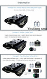 30kg Load RC Tank Chassis Metal Track 12VDC Motor Shock Absorption for STM32 Controller with FS Handle Programmable Robotic Car