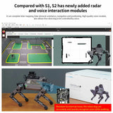 Yahboom 12DOF Metal Robot Dog Bionic DOGZILLA with Camear Lidar Voice Module for Raspberry Pi 5 Support ROS2 Python Programming