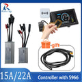 S966 NFC Color LCD Display & Waterproof Brushless Controller Kit - 15A / 22A (36V/48V 250W–500W) with Keyless NFC Unlock