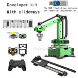 5 Axis Robot Arm with Guide Rails Suction Cup RC Robotics Manipulator for Arduino and AI Python ESP32 Programmable Robot DIY Kit