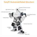 Hiwonder TonyPi Raspberry Pi AI Visual Intelliogent Programming Robotics with Wholesale Price