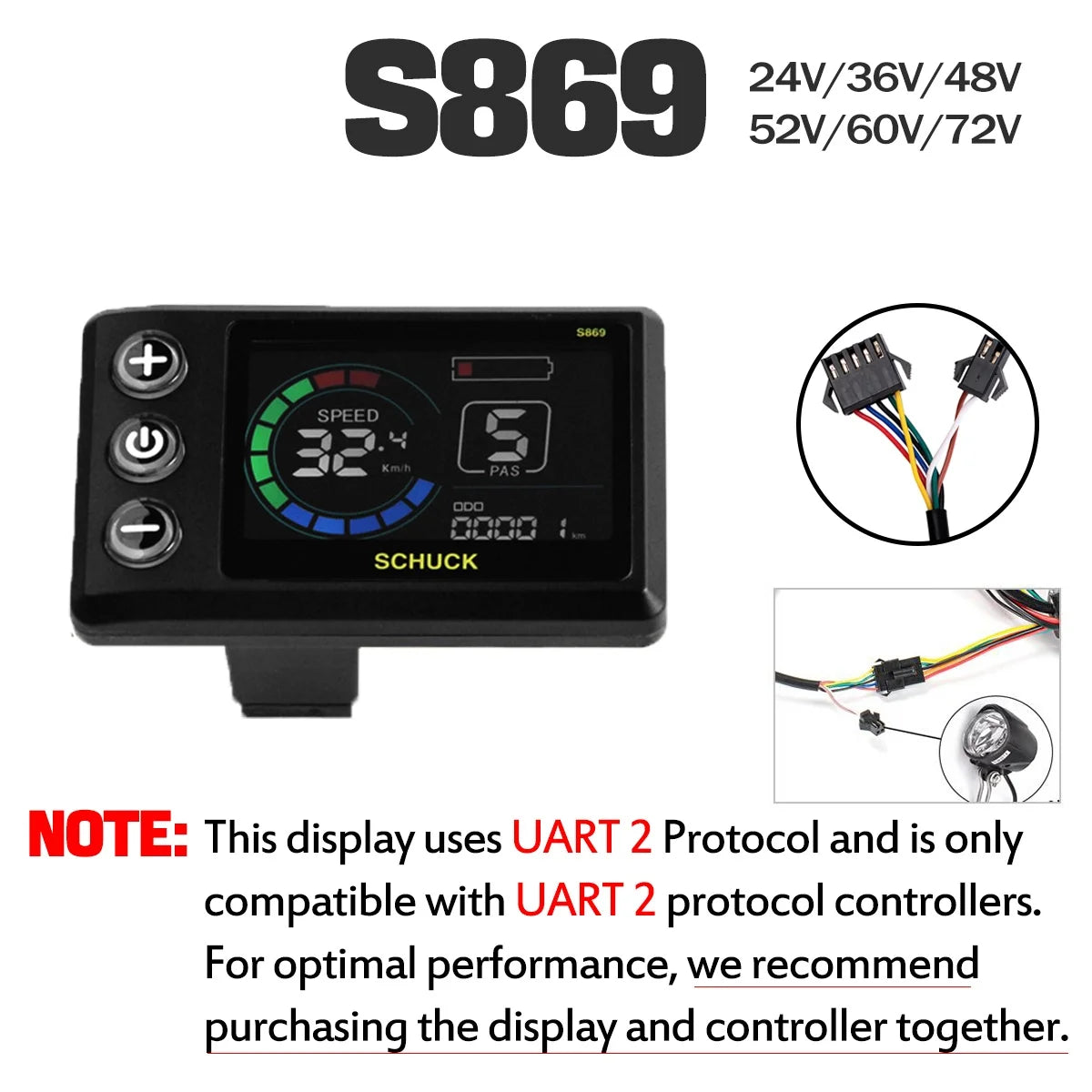 36V/48V 500W Electric Bike Conversion Kit - Front & Rear Geared Hub Motor Wheel