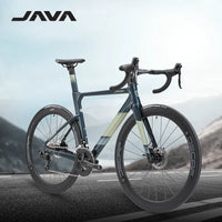 Java FUOCO TOP Road Bike 24 Speed Carbon Fiber Racing Bike Integrated Handlebar Hydraulic Disc Brake Road Bicycle for Adult