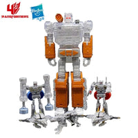 In Stock Transformers Studio Series Toy Robot Hasbro Platinum Master Transparent MP13 Soundwave Limited with 5 Tapes Gift Hobby