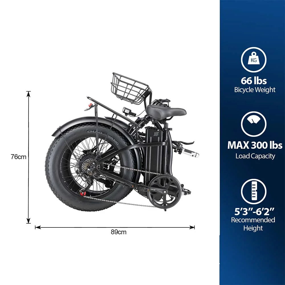 Adult ebike 1000W 35Ah Folding 20 Inches 4.0 Tyre Electric City Bike Fat Electric Bike E-bikes Lithium Battery электровелосипед