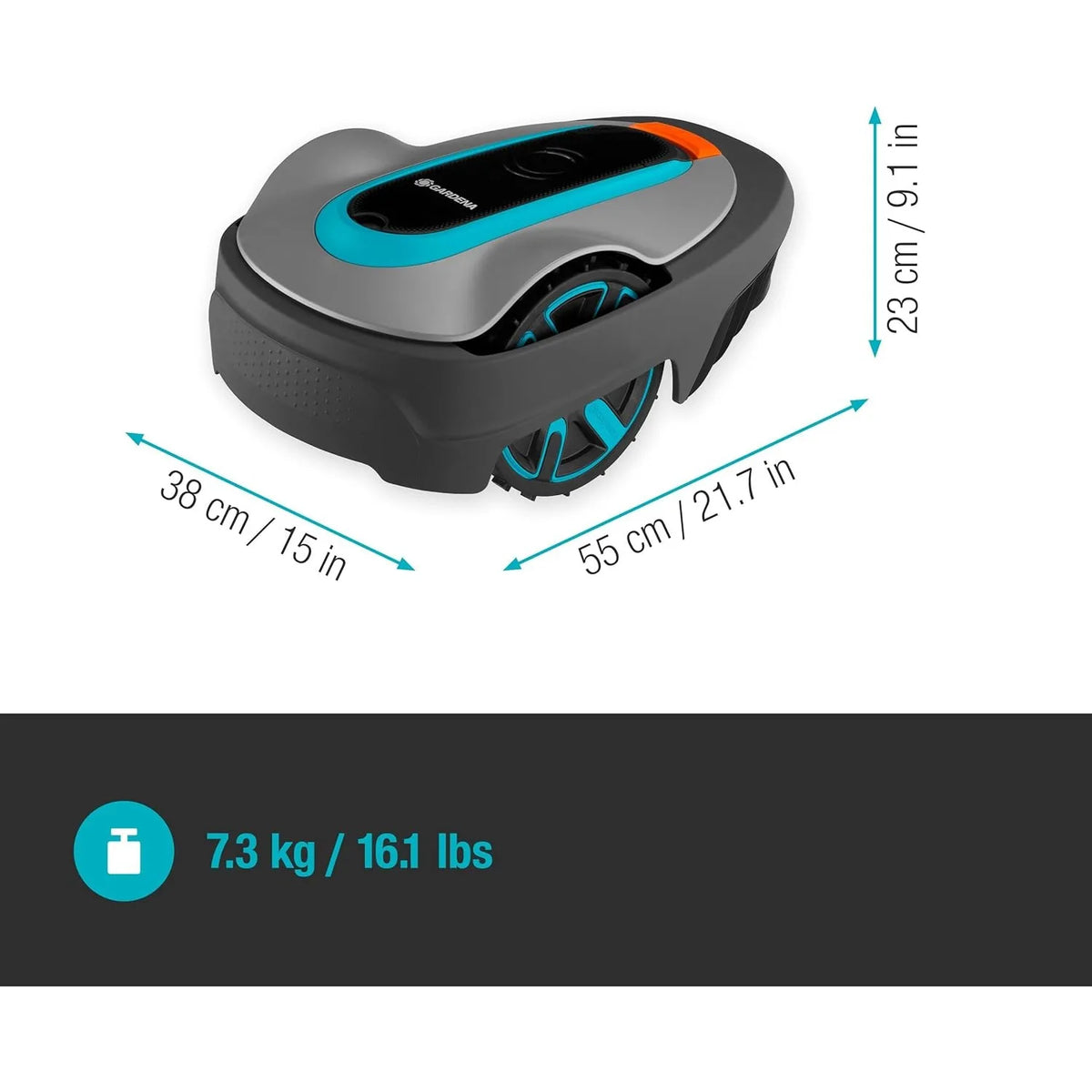 15010-20 SILENO Life - Automatic Robotic Lawn Mower with Bluetooth app and Boundary Wire, The quietest in its Class 16,200 Sq Ft