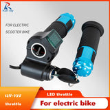 Kunray E-bike Twist Speed Throttle 12V-72V Scooter Electric Bicycle Accessories Handlebar Bike Throttle Parts for Motor