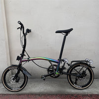 16Inch Chameleon Folding Bike /9-speed Three Folding Bicycle / Phantom Disc Brake Bike/Leisure Travel Bike