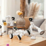 Clicbot Intelligent Robot Modular Splicing Kid Puzzle Toys Model Ai Program Desktop Electronic Pet Robot Accompany Xmas Gift Toy