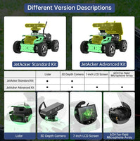 Hiwonder ROS Education Robot Car with Ackerman Chassis Voice Recognition Modeling SLAM Mapping Navigation Autonomous Driving