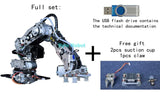 4 Axis Stepping Robotic Arm with Suction Cup Pump Stepper Motor Metal Model for Arduino Robot DIY Kit Big Load Industrial Robot