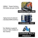 Emoko C93 Motorcycle Mountain Ebike Battery 48V 30Ah 35Ah 52V 25Ah30Ah 60V 25Ah 72V 20Ah for Emoko C93 Motorcycle Mountain Ebike