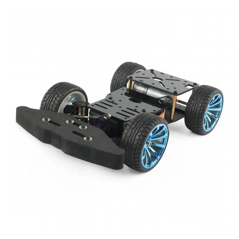 Ackermann Trolley Metal Chassis Servo Rear-Wheel Drive 4WD Robot Car For Arduino Robot DIY Kit Ps2 Handle UNO Programmable Robot