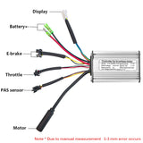 KT Brushless Controller 350W Speed Controller 250W 350W 500W  For E-bike Motor LCD3 LED Display Waterproof  24V/36V/48V